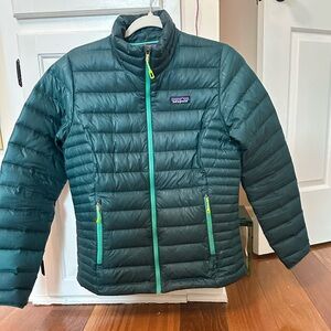 Patagonia Dark Teal Down Puffer Jacket